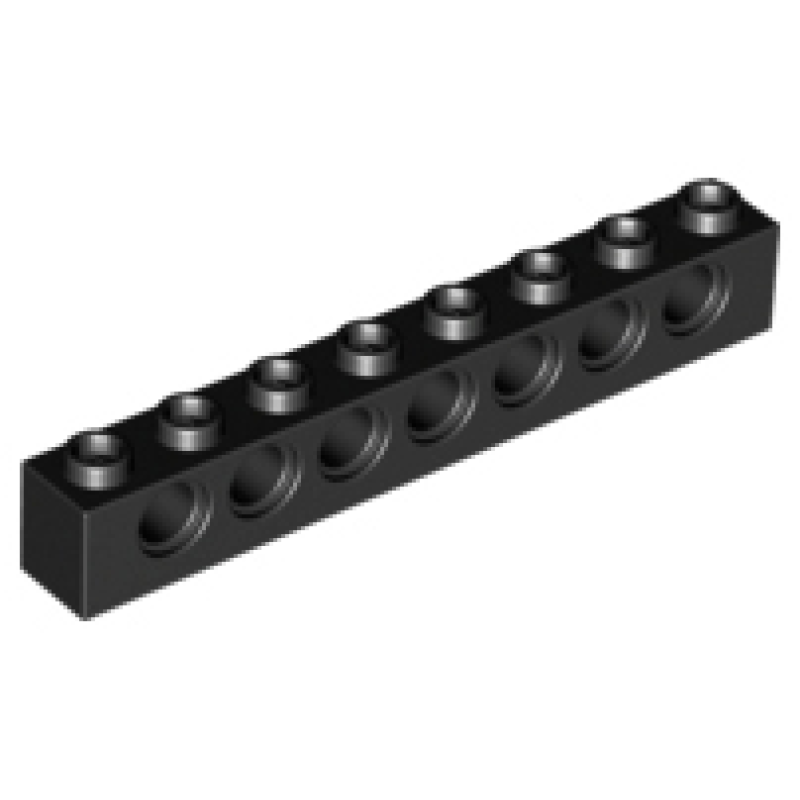 Technic, Steen 1x8 Black
