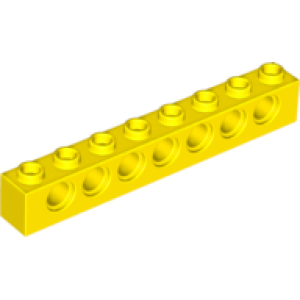 Technic, Steen 1x8 Yellow