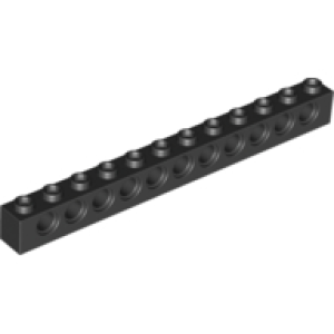 Technic, Steen 1x12 Black