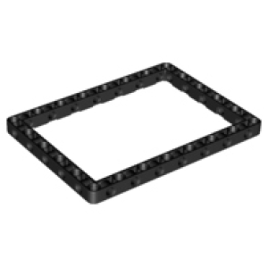 Technic, Hefbalk Aangepast Frame Dik 11x15 open midden Black