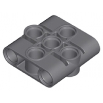 Technic, Pin Koppeling Blok, Hefbalk 1x3x3 Dark Bluish Gray