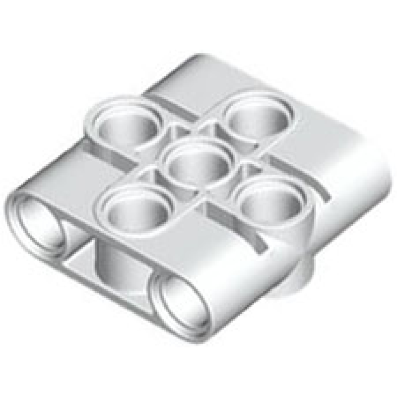 Technic, Pin Koppeling Blok, Hefbalk 1x3x3 White