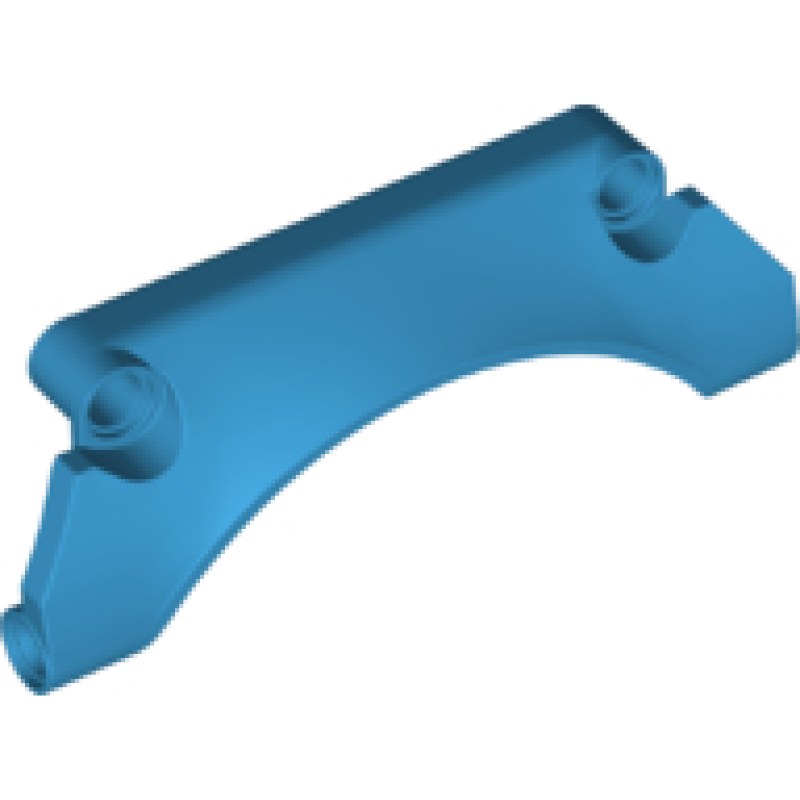 Technic, Paneel Spatbord Gebogen Vorm #30 9x2x3 Dark Azure