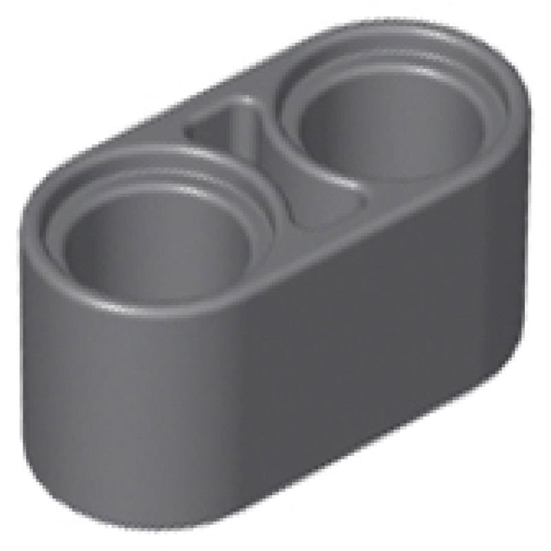 Technic, Hefbalk Dik 1x2 Dark Bluish Gray