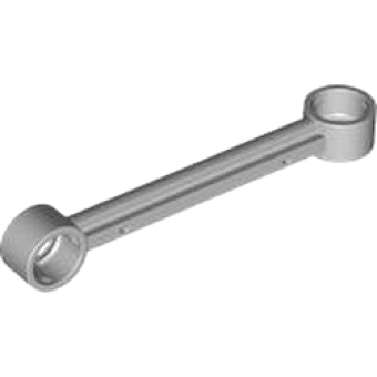 Technic, Koppelstuk 1x6 zonder stoppers, loodrecht Light Bluish Gray