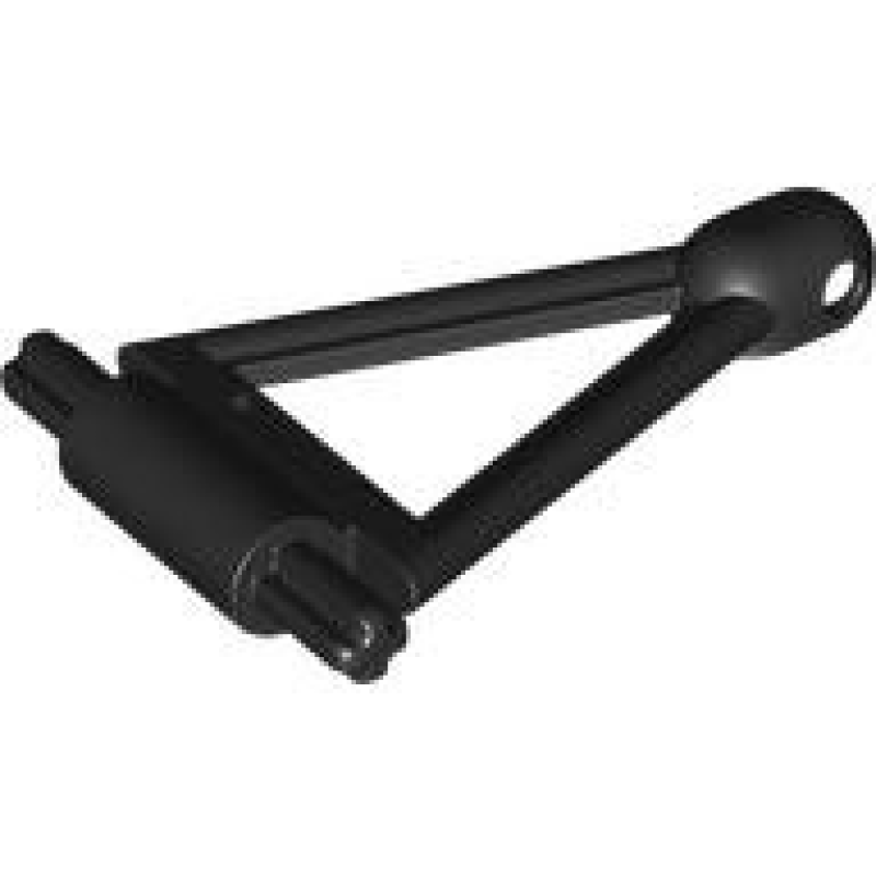 Technic, Stuur Arm Driehoekig met 2 assen en kogel houder Black