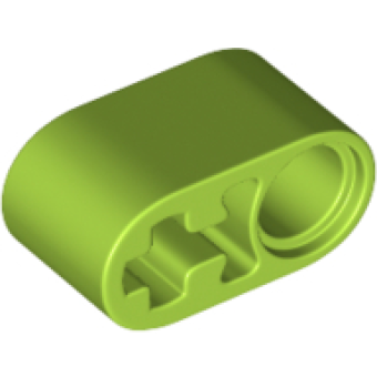 Technic, Hefbalk Dik 1x2 met pin gat en as gat Lime