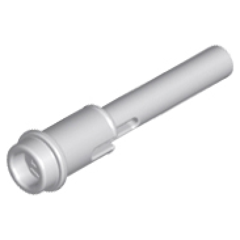 Technic, Pin 1/2 met 2L Staaf (Raket) Light Bluish Gray