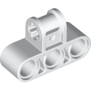 Technic, As en Pin Koppeling Drievoudig Loodrecht White