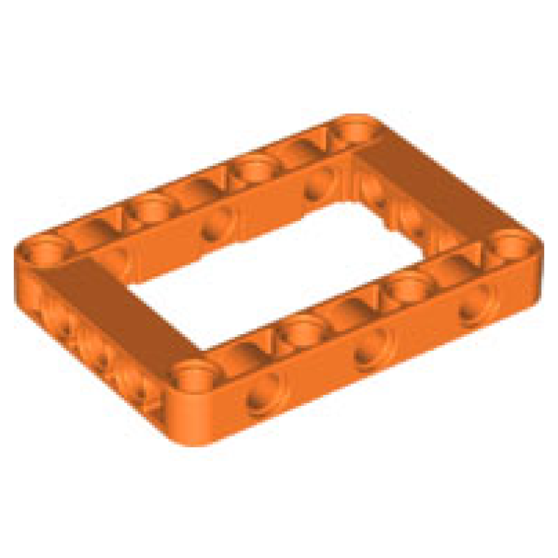 Technic, Hefbalk, Aangepast Dik 5x7 open midden Orange