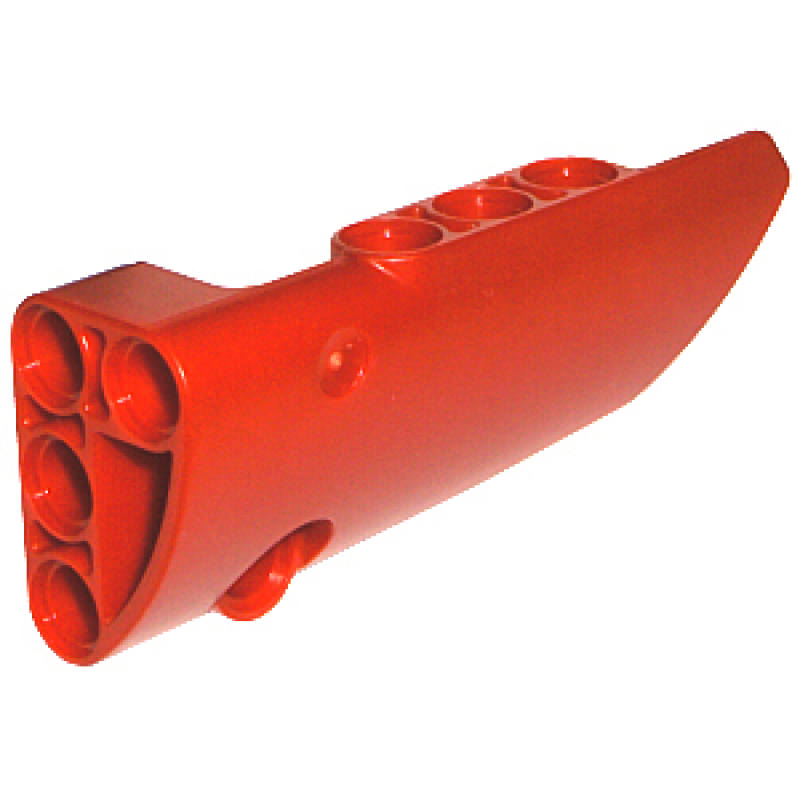 Technic, Paneel Vorm #4 Smal Glad Lang Kant B Red