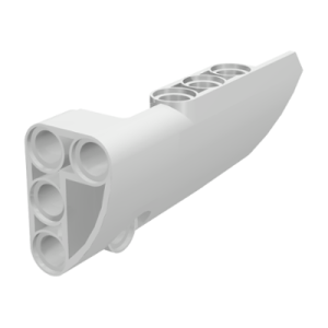 Technic, Paneel Vorm #4 Smal Glad Lang Kant B White
