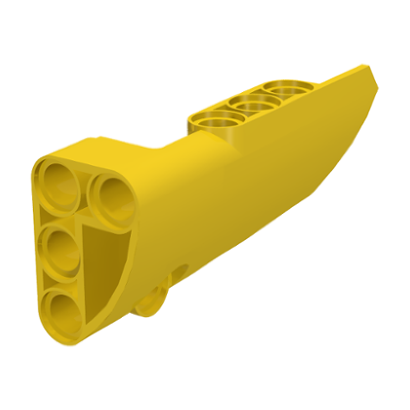 Technic, Paneel Vorm #4 Smal Glad Lang Kant B Yellow