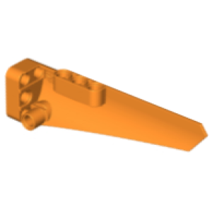 Technic, Paneel Vorm #5 Lang Glad A Kant Orange