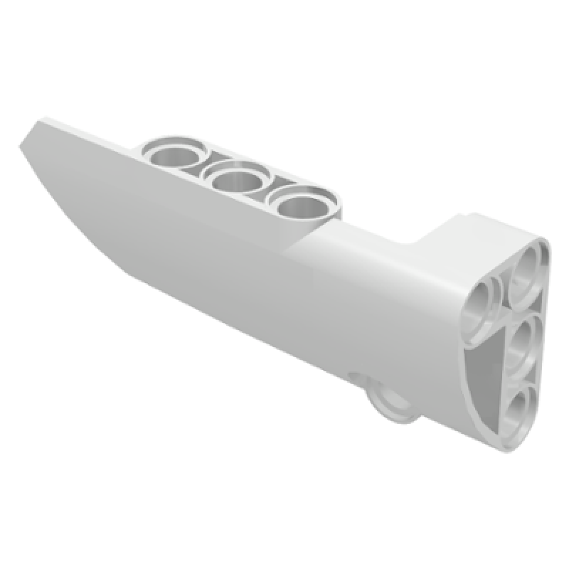 Technic, Paneel Vorm #3 Smal Glad Lang Kant A White