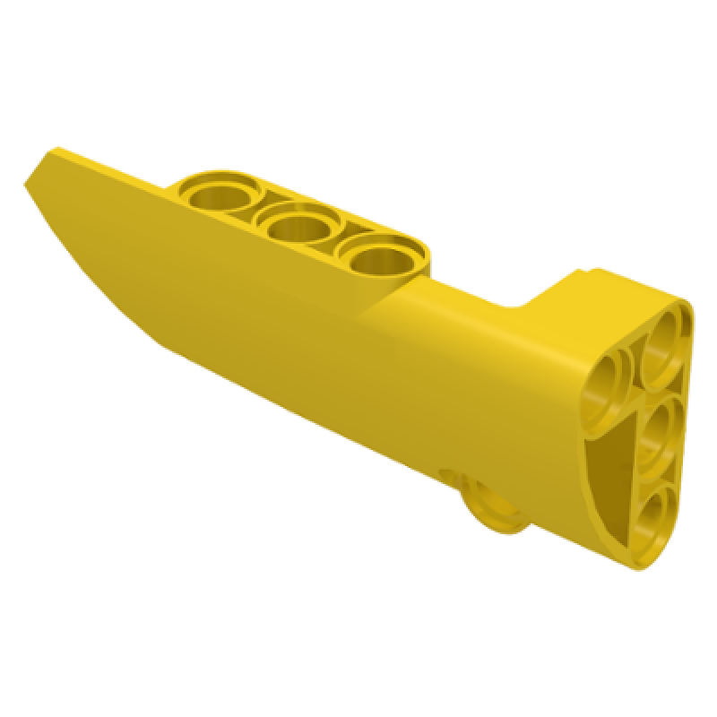 Technic, Paneel Vorm #3 Smal Glad Lang Kant A Yellow