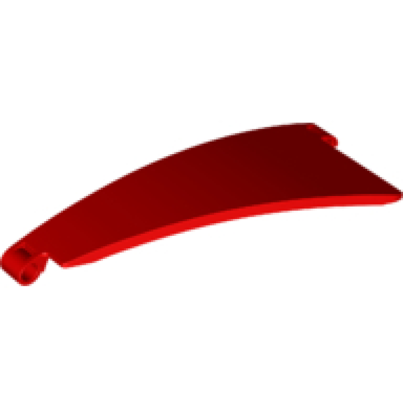 Technic, Paneel Gebogen Vorm #51 5x13 taps rechts Red