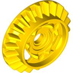 Technic, Tandwiel 22 met schuine rand Yellow