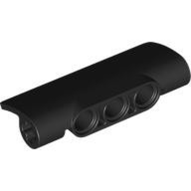 Technic Paneel Gebogen 2x5x1 Black