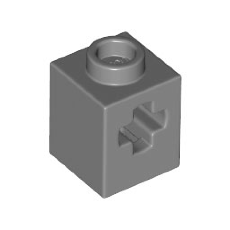 Technic, Steen 1x1 met as gat Dark Bluish Gray