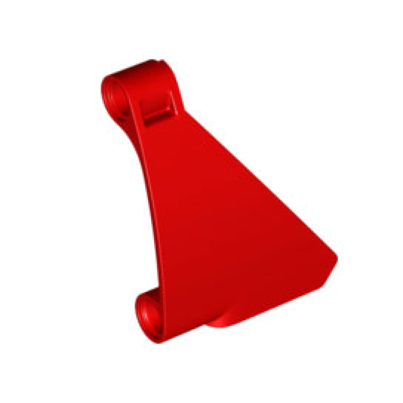 Technic, Paneel Gebogen Vorm #63 5x4 taps links Red