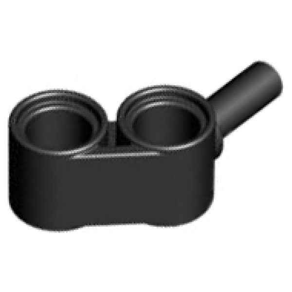 Technic, Hefbalk, Aangepast 1x2 met staaf Black