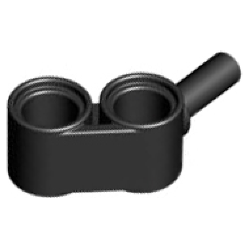 Technic, Hefbalk, Aangepast 1x2 met staaf Black