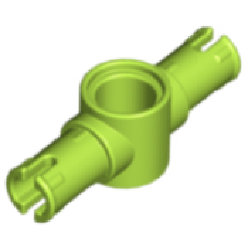 Technic, Pin 3L met pin gat in het midden Lime