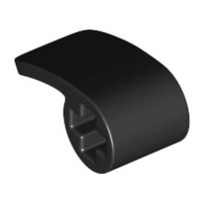 Technic, Paneel Gebogen 2x1x1 Black