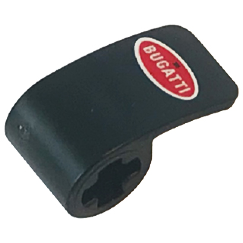 Technic, Paneel Gebogen 2x1x1 met Bugatti Logo Black