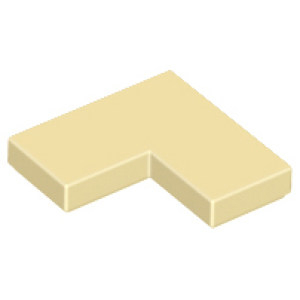 Tegel, Hoek 2x2 Tan