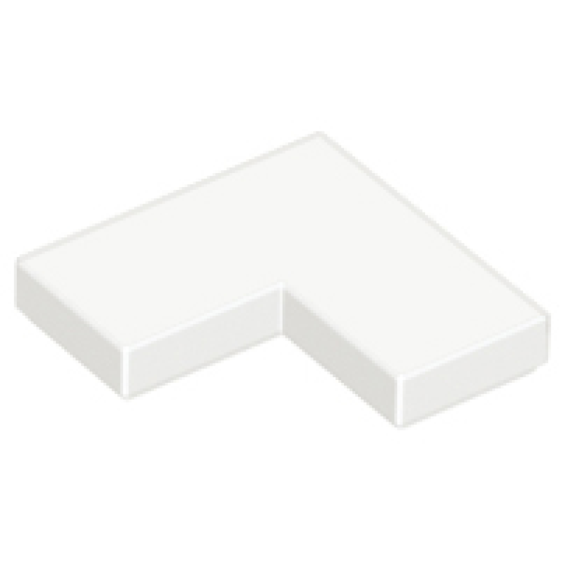 Tegel, Hoek 2x2 White