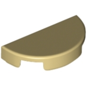 Tegel, Rond 1x2 half Tan