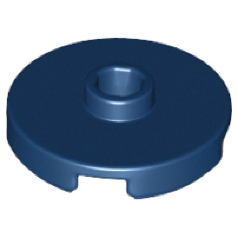 Tegel, Rond 2x2 met open nop Dark Blue