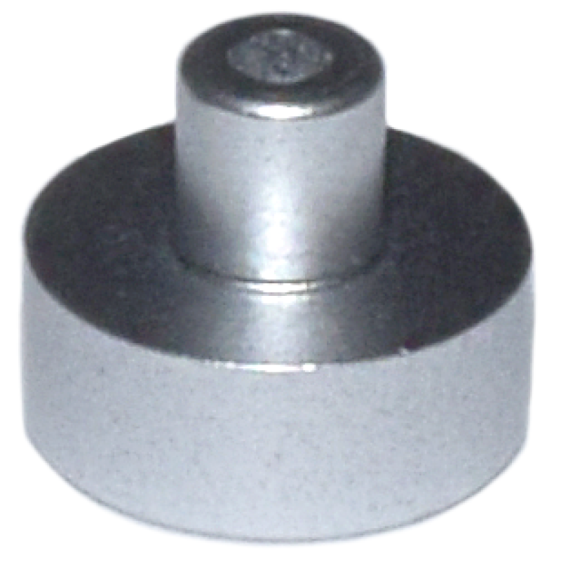 Tegel, Rond 1x1 met pin Metallic Silver