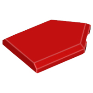 Tegel, Aangepast 2x3 vijfhoekig Red