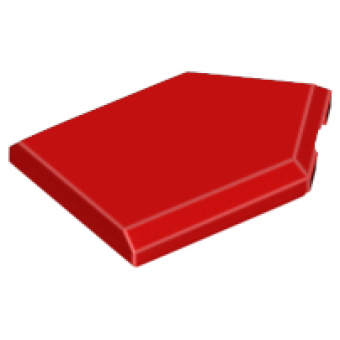 Tegel, Aangepast 2x3 vijfhoekig Red