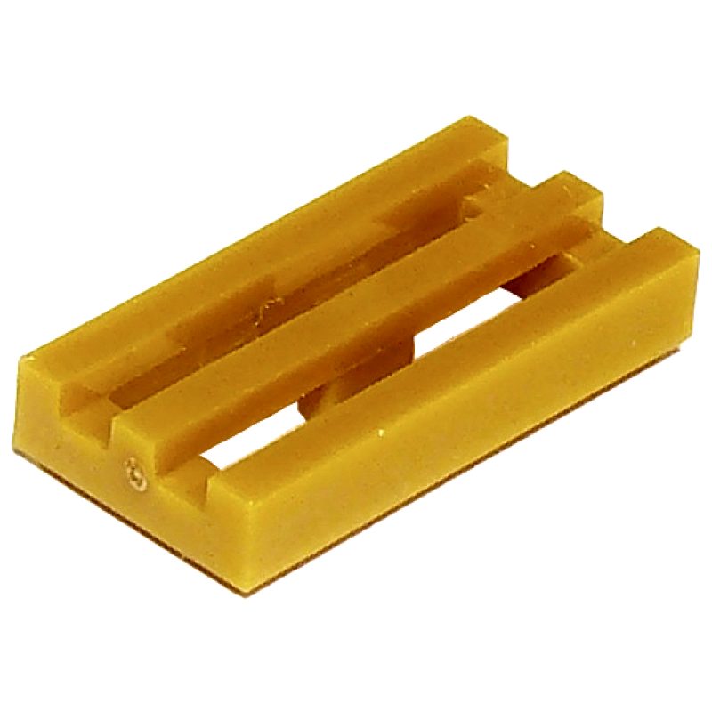 Tegel, Aangepast 1x2 met rooster Pearl Gold