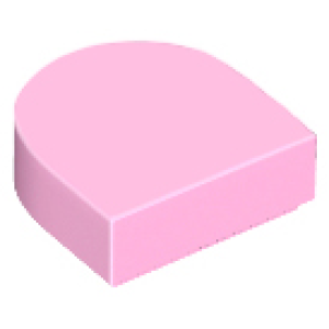 Tegel, Half Rond 1x1 Bright Pink