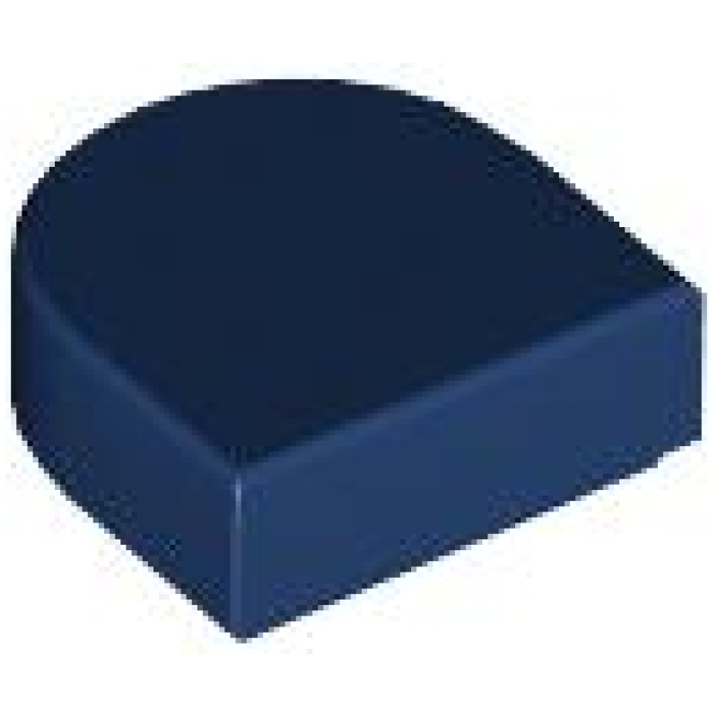 Tegel, Half Rond 1x1 Dark Blue