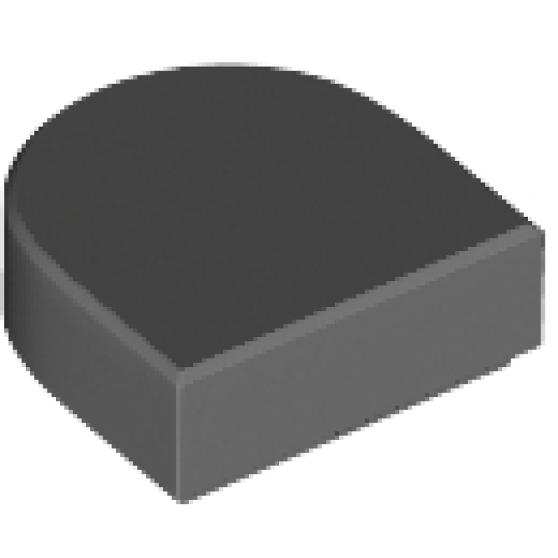 Tegel, Half Rond 1x1 Dark Bluish Gray