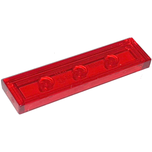 Tegel 1x4 Trans Red