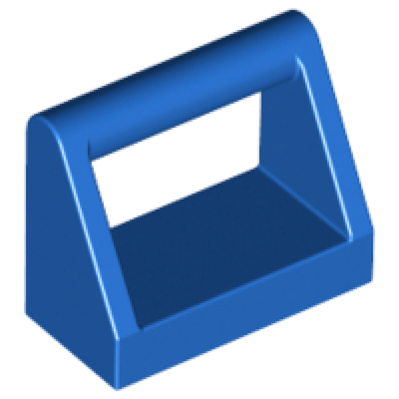Tegel, Aangepast 1x2 met handvat Blue