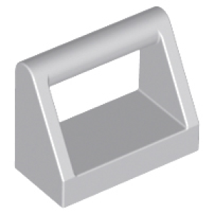 Tegel, Aangepast 1x2 met handvat Light Bluish Gray