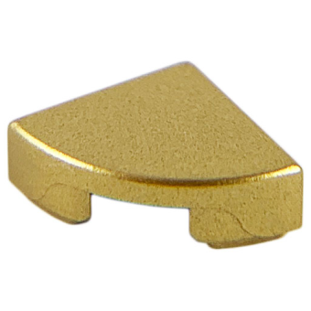 Tegel, Rond 1x1 kwart Metallic Gold