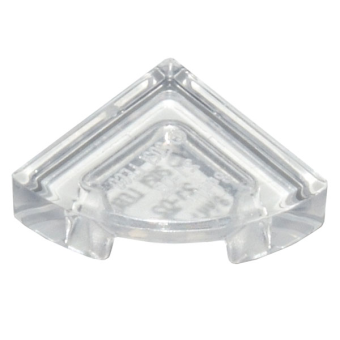 Tegel, Rond 1x1 kwart Trans Clear