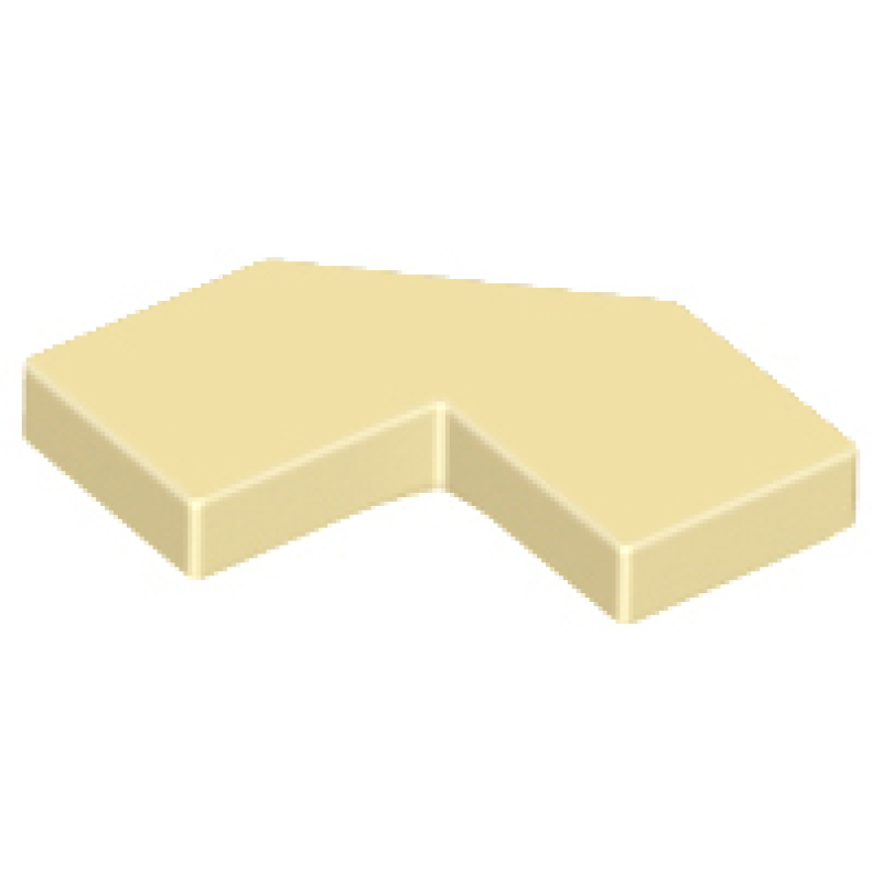 Tegel, Aangepast 2x2 met uitgesneden hoek Tan