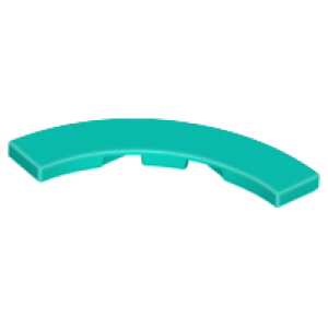 Tegel, Rond Hoek 4x4 Macaroni Dark Turquoise