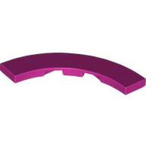 Tegel, Rond Hoek 4x4 Macaroni Magenta