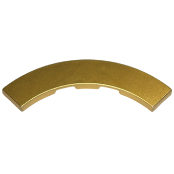 Tegel, Rond Hoek 4x4 Macaroni Metallic Gold